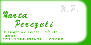 marta perczeli business card